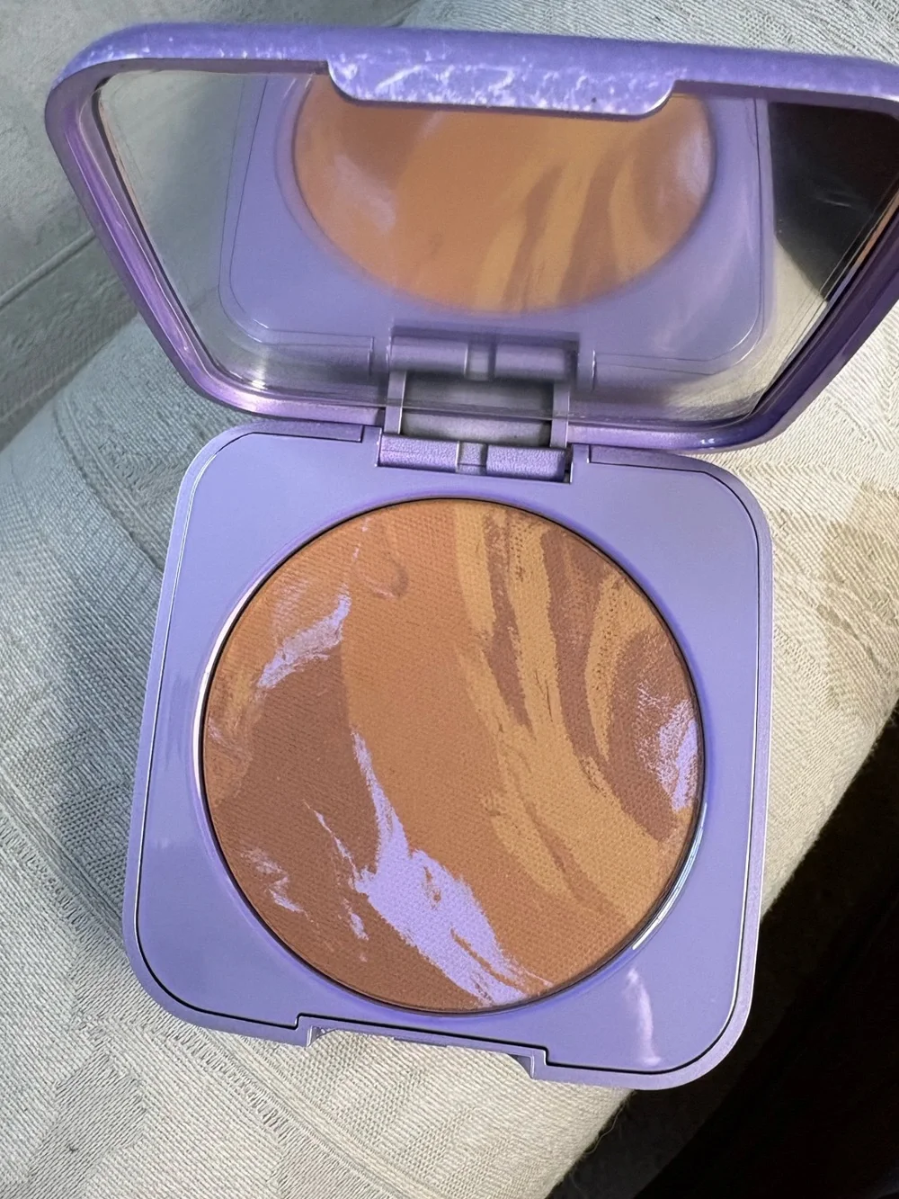 What’s Up Beauty Cheeque Terre Marbled Baked Powder Bronzer - Tan 30 BNIB